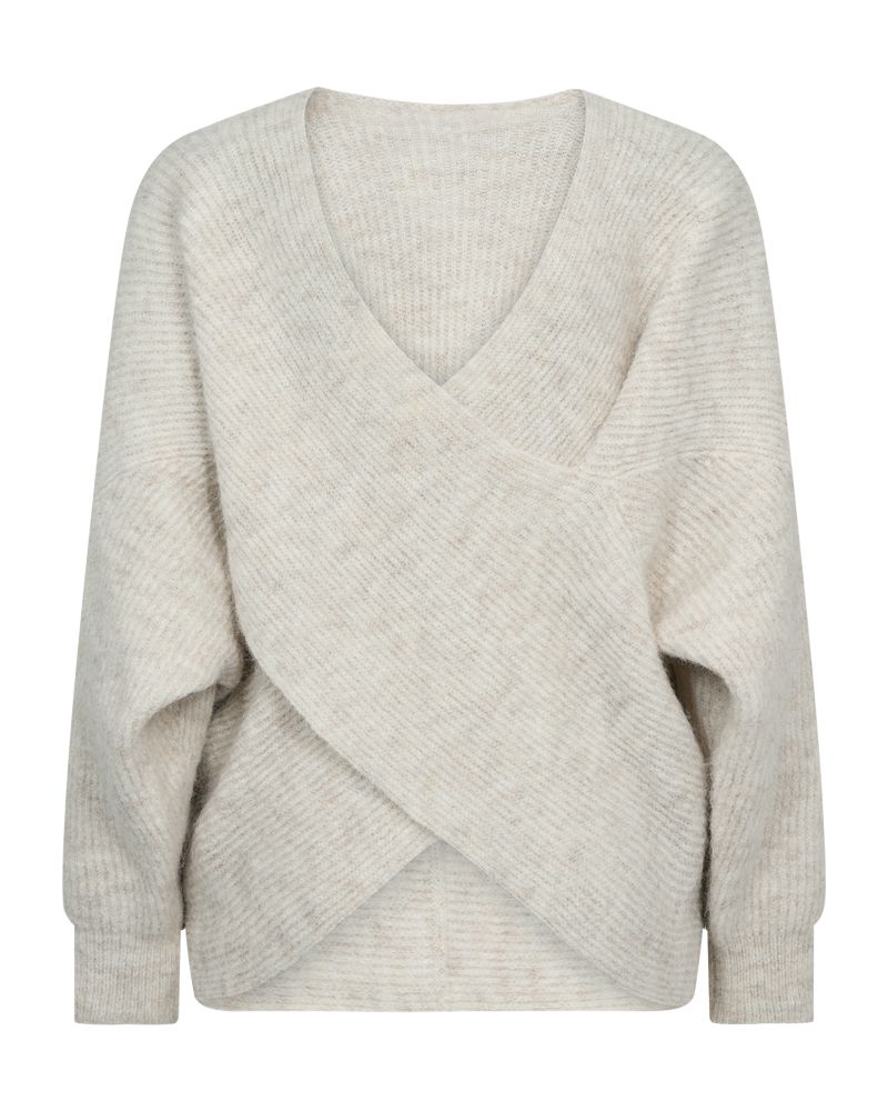Fqwrappy Pullover Moonbeam Melange