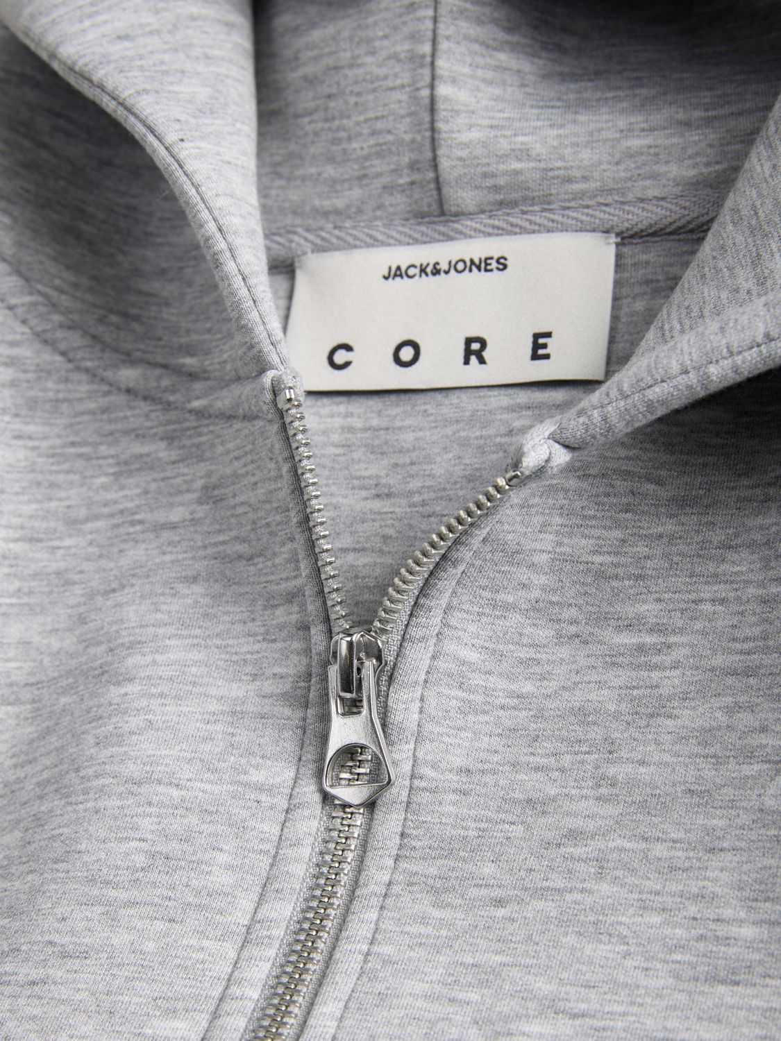 Jcolegacy Sweat Scuba Zip Hood Light Grey Melange