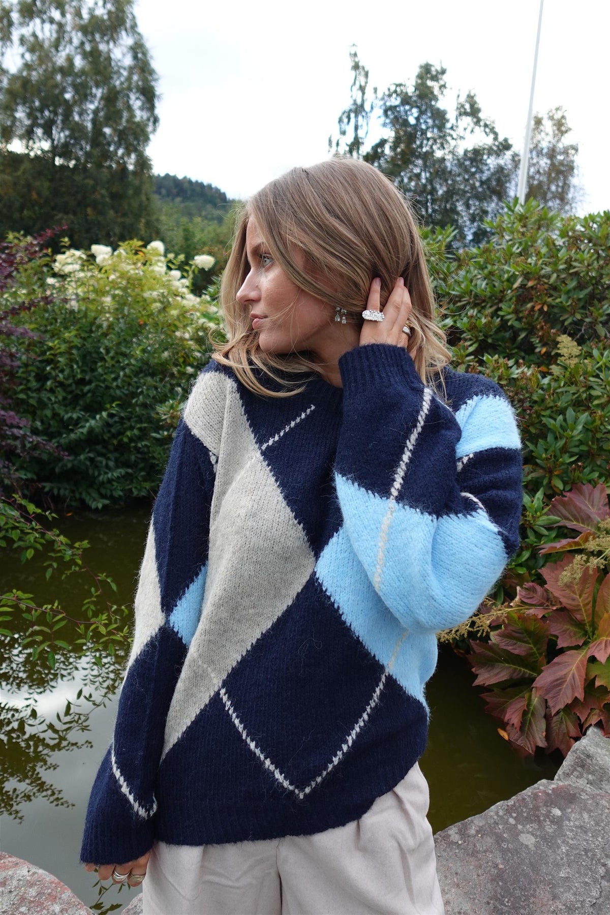 Fqgrslulu-Pullover Navy Blazer Melange