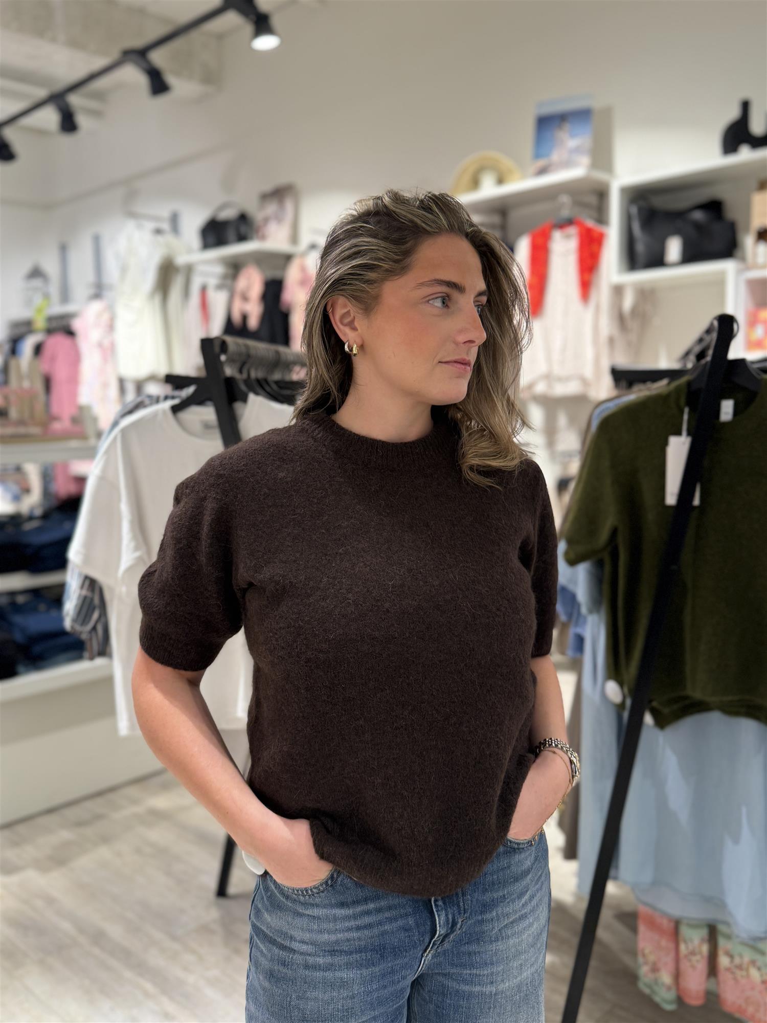 Yasjohi Ss Wool Blend Pullover S. Noos