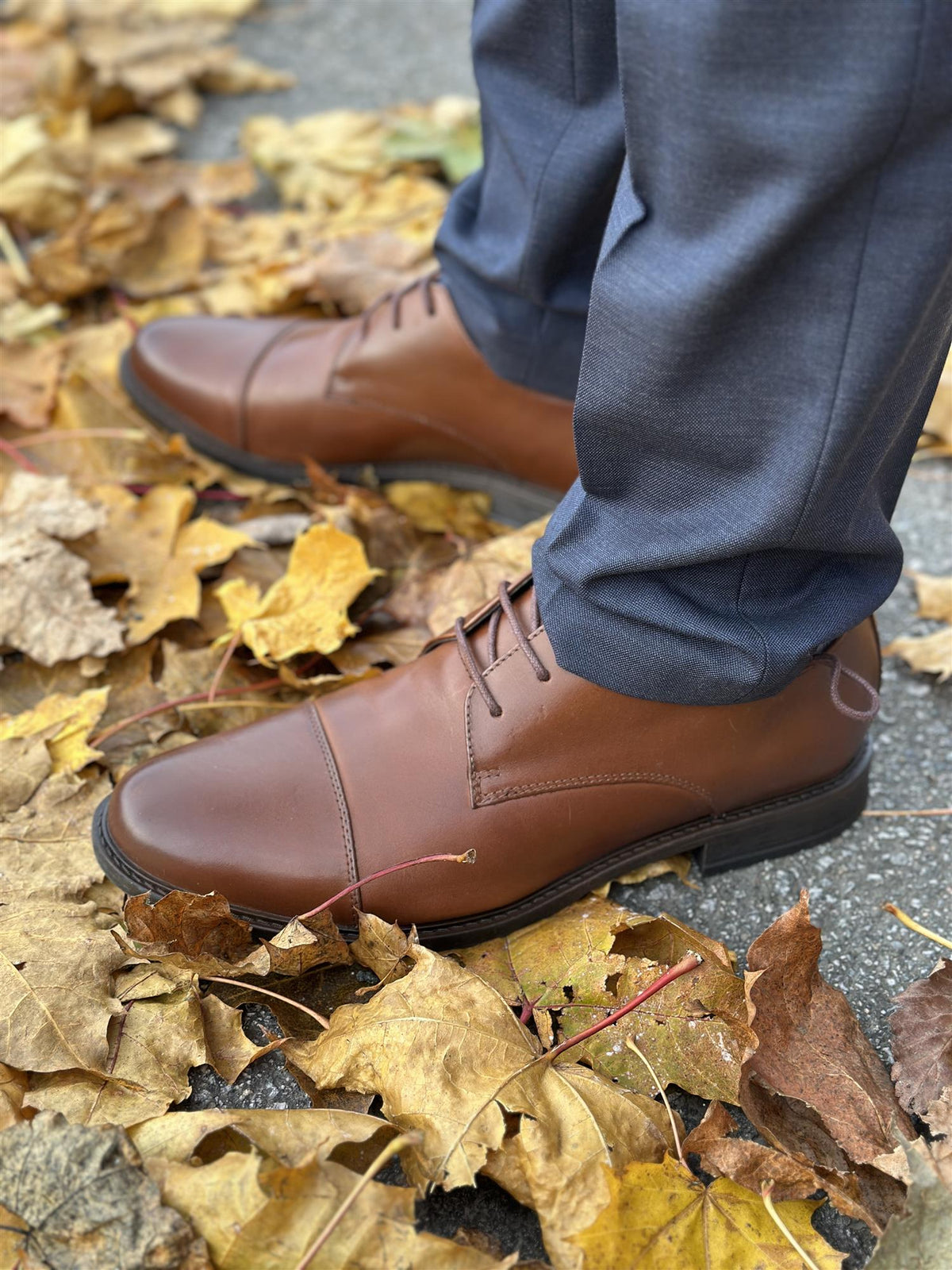 Oslo Leather Dress Shoe Brown Stone