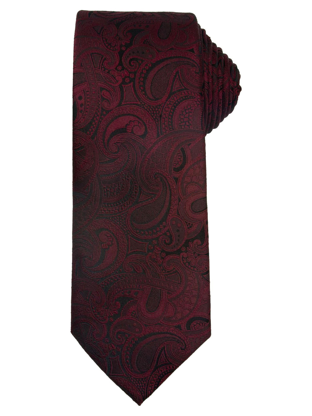 Santi Slips 7,5cm paisley vinrød