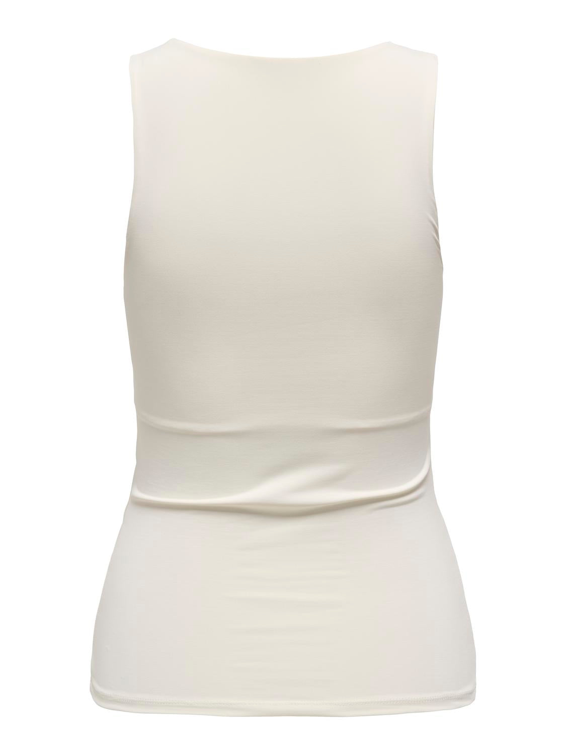 Ea S/L 2-ways Fit Top Cloud Dancer
