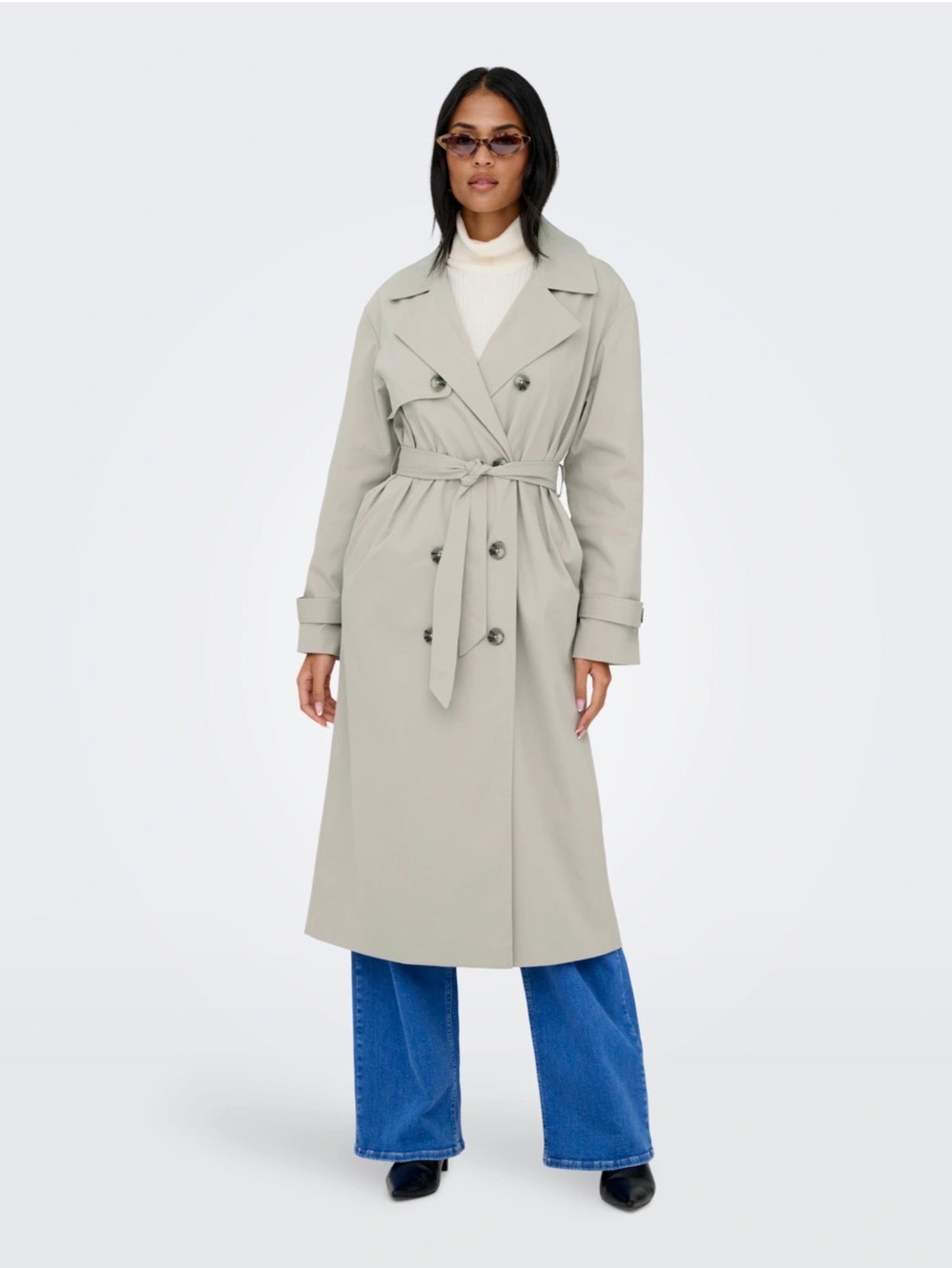 Disa Long Trenchcoat Island Fossil