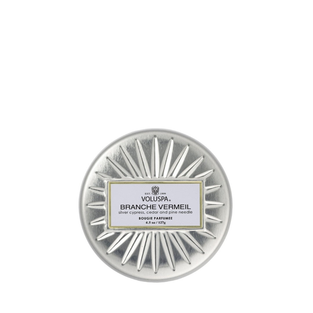 Branche Vermeil Mini Tin Candle