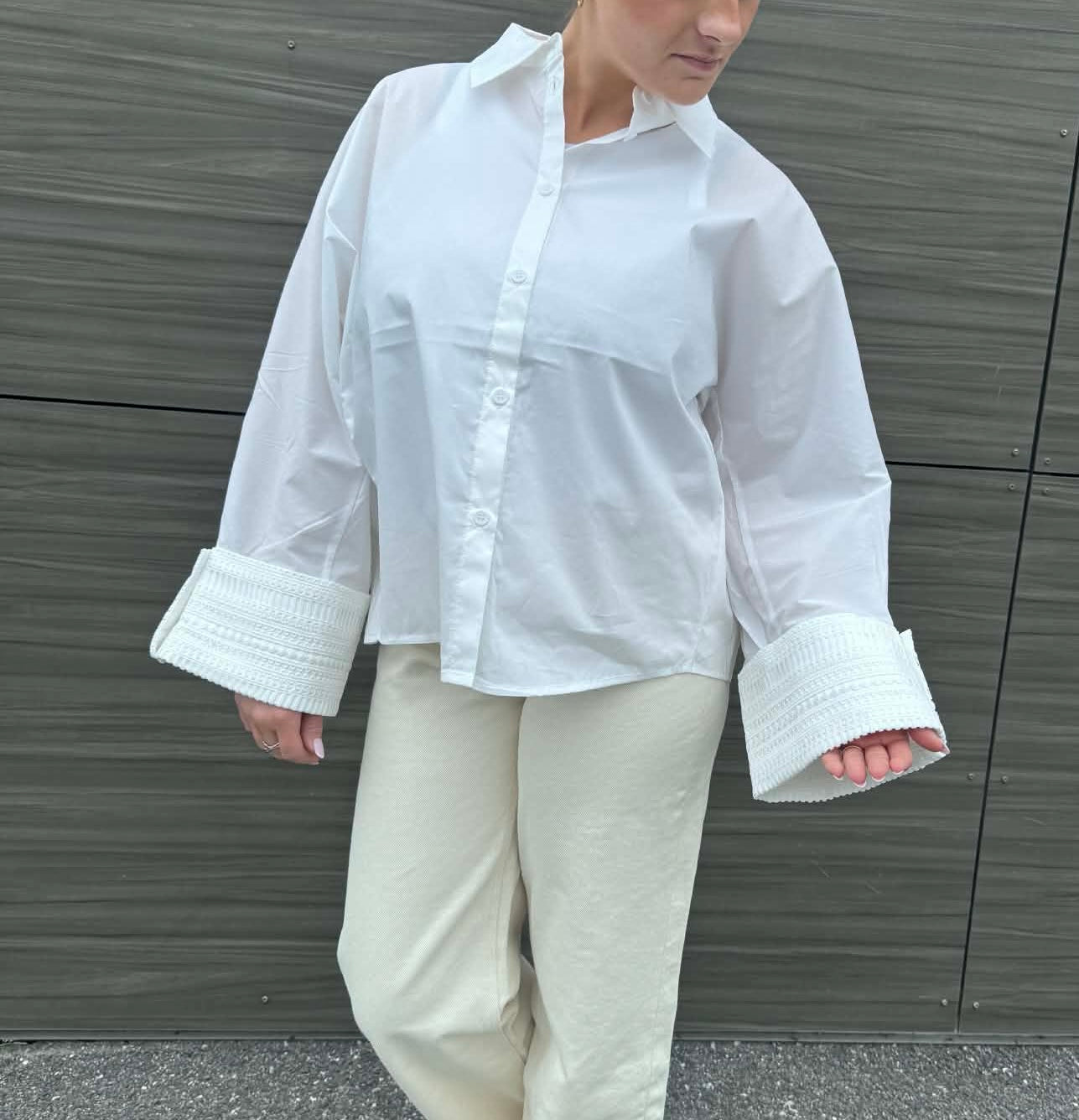 Atari Lace Shirt Bright White