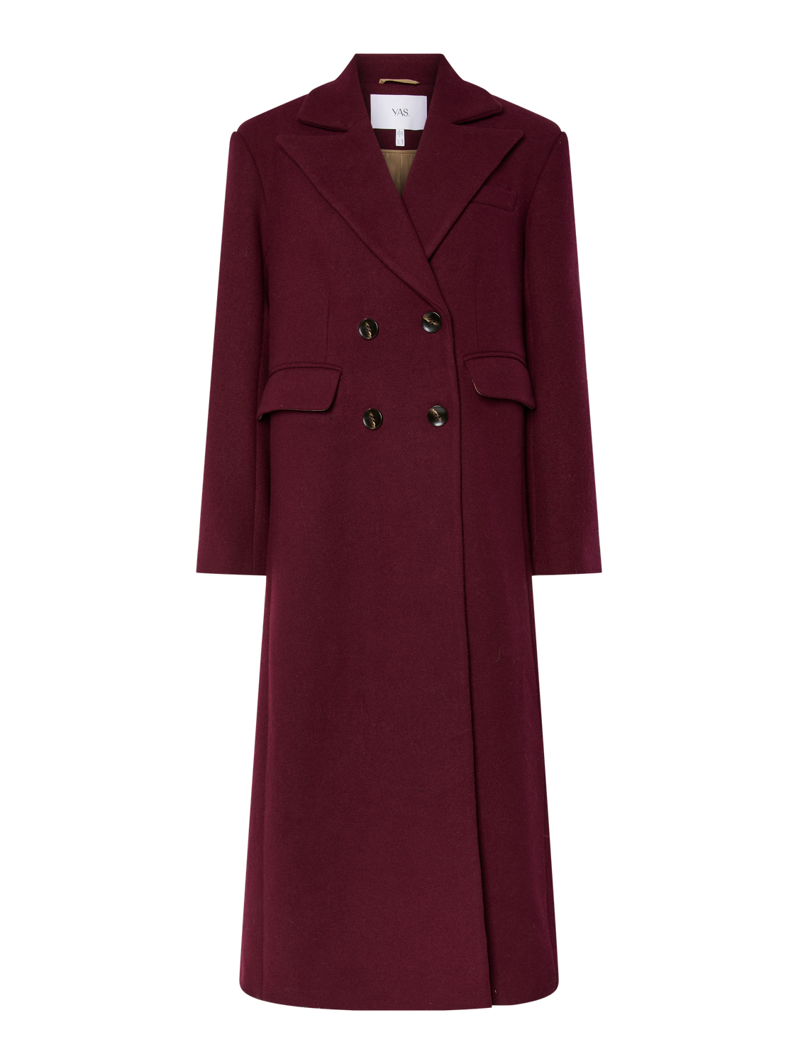 Royla LS Wool Blend Long Coat Port Royale