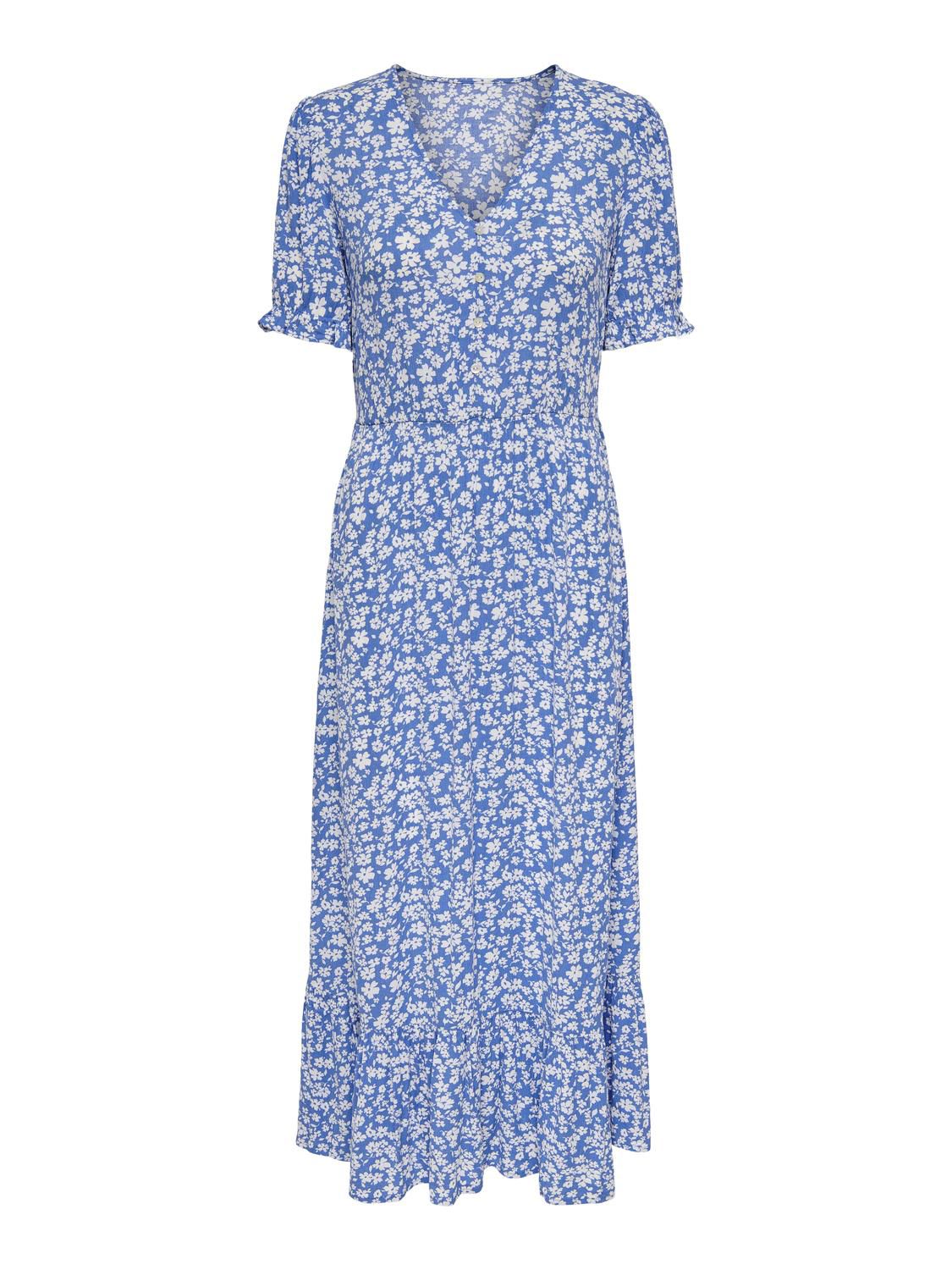 Onlchianti S/S long dress Marina/White Flower