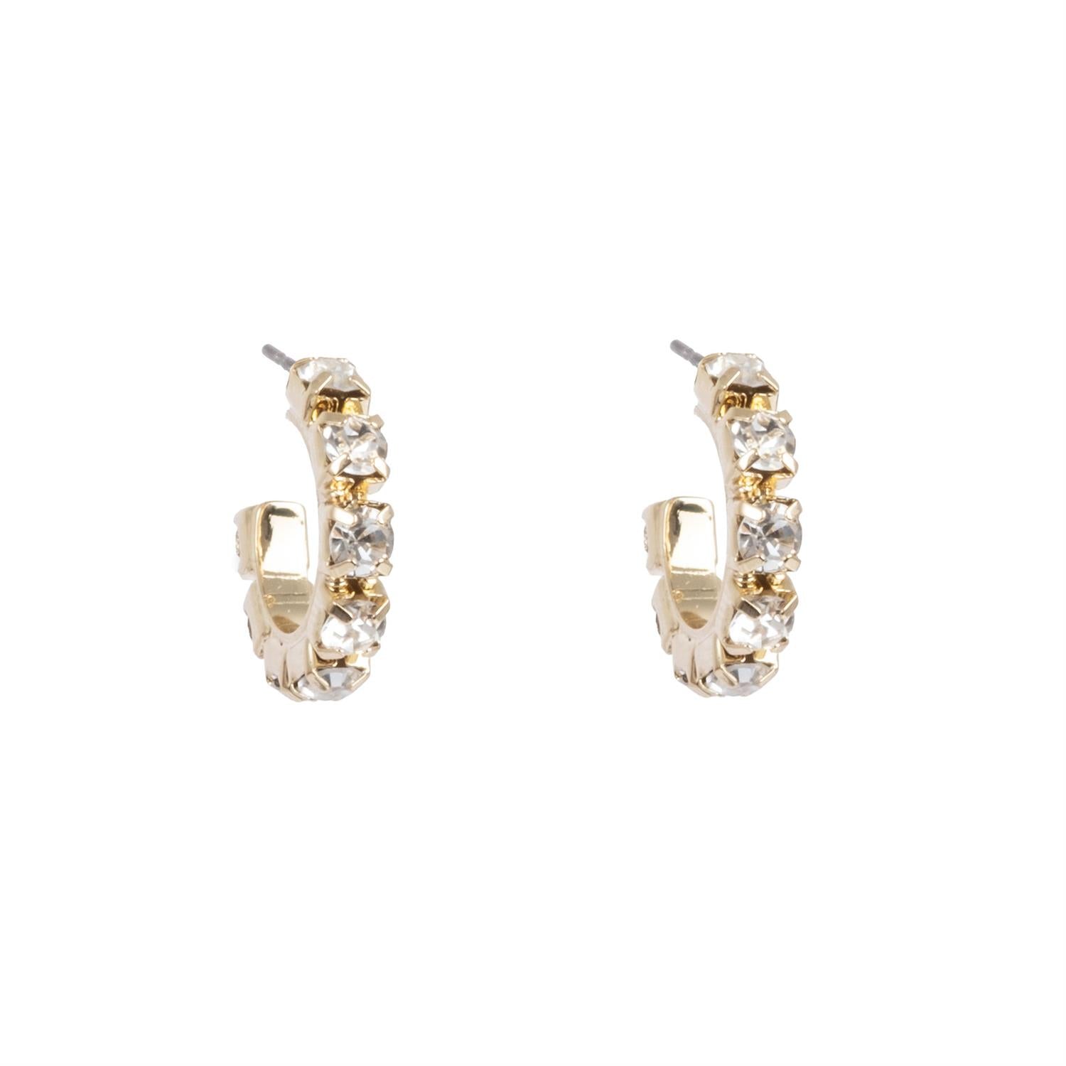The Duo Earrings Gold Tone Damli
