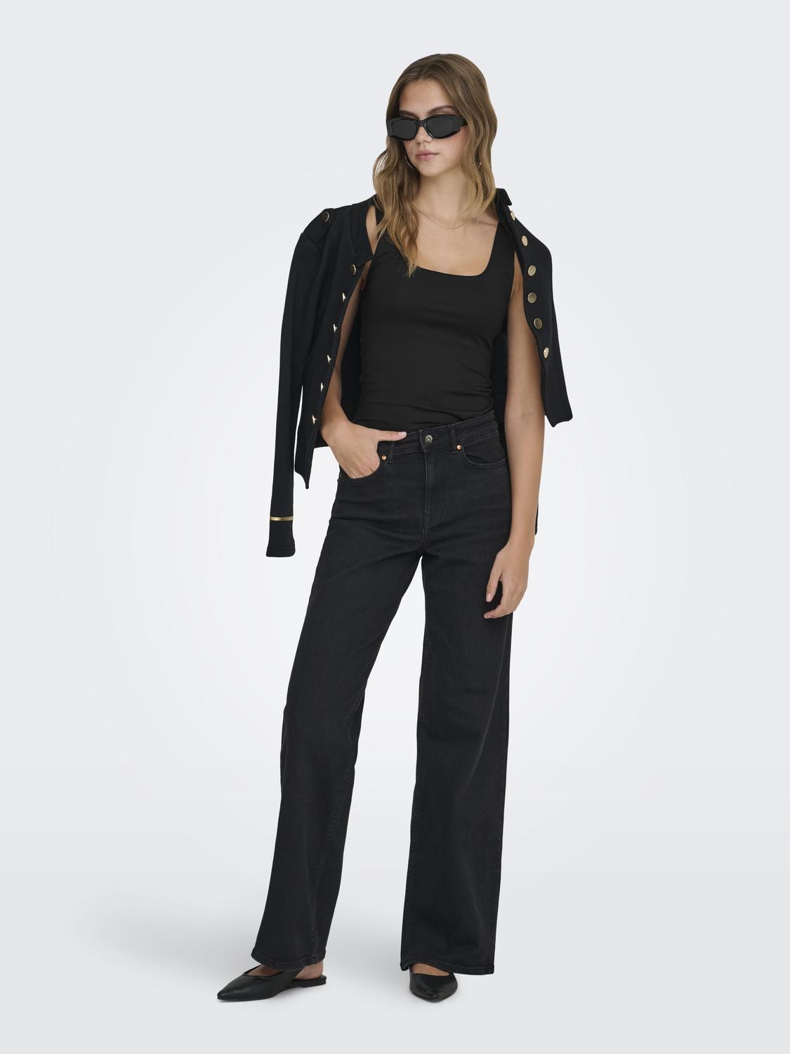 Ea S/L 2-ways Fit Top Black