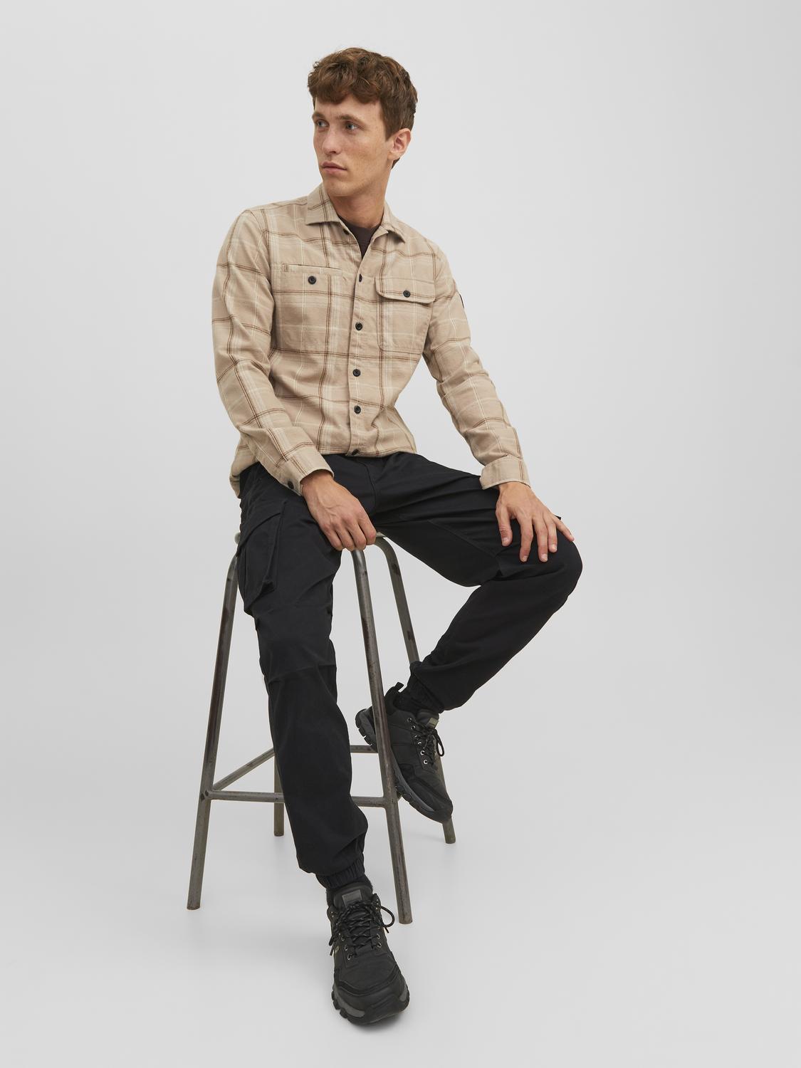 Kane Noah Cuffed Cargo Black