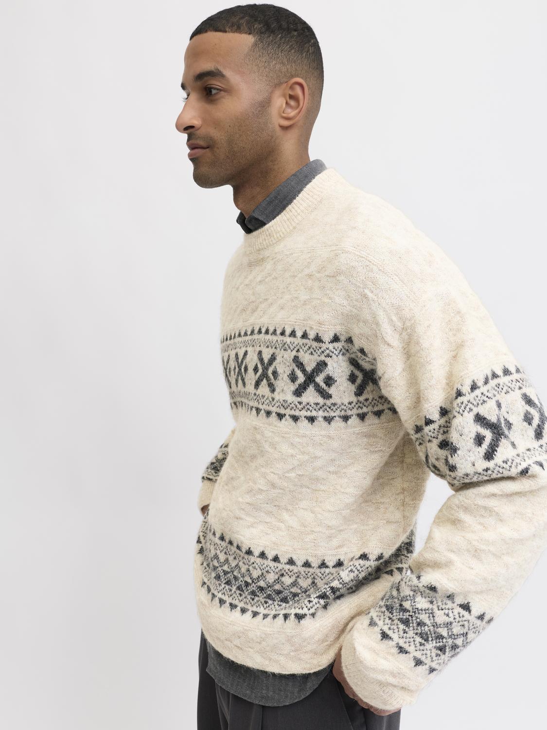 Max Fairisle Knit Simply Taupe