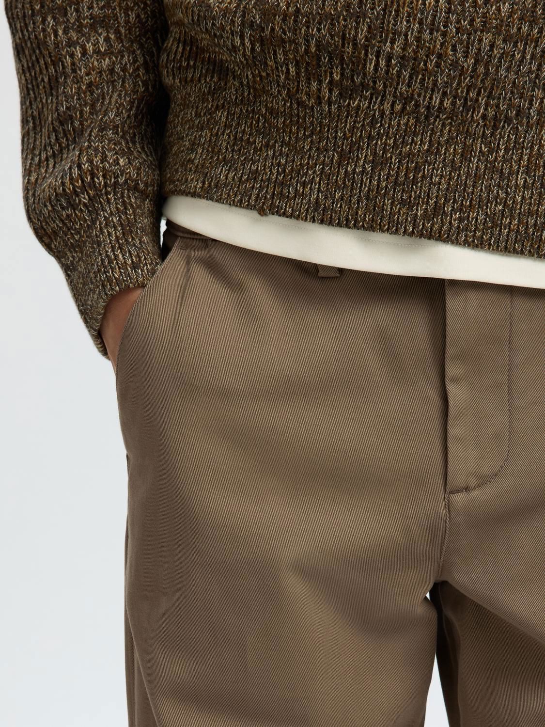 Slm196-Straight Miles Twill Pant Chocolate Chip