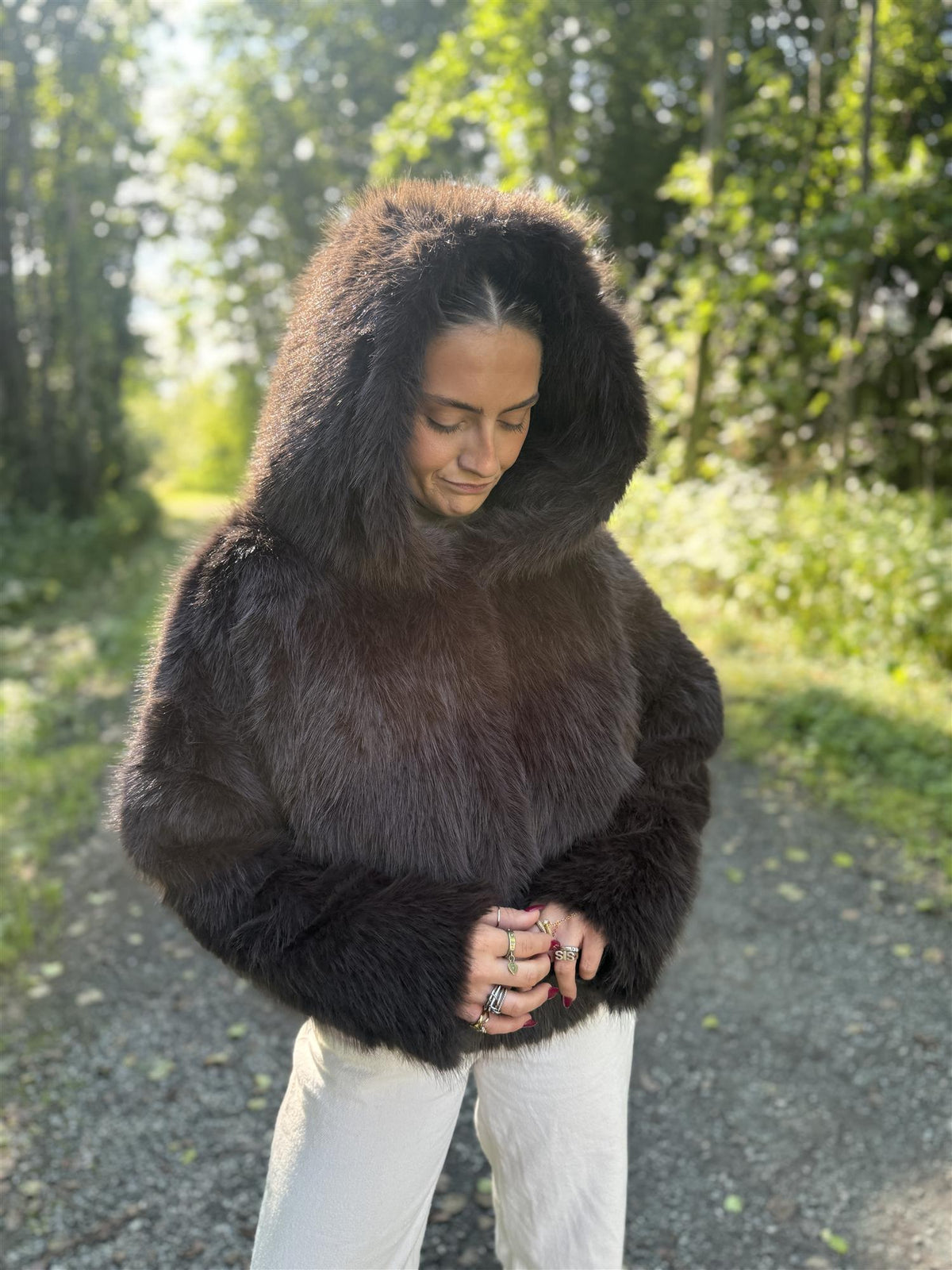 Bunny Faux Fur Chocolate