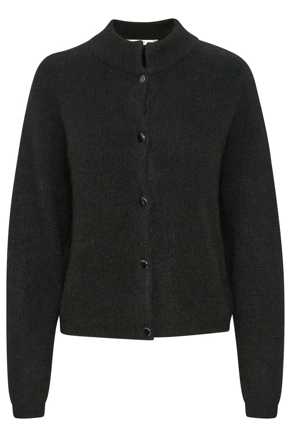 Alpha Short Cardigan Black