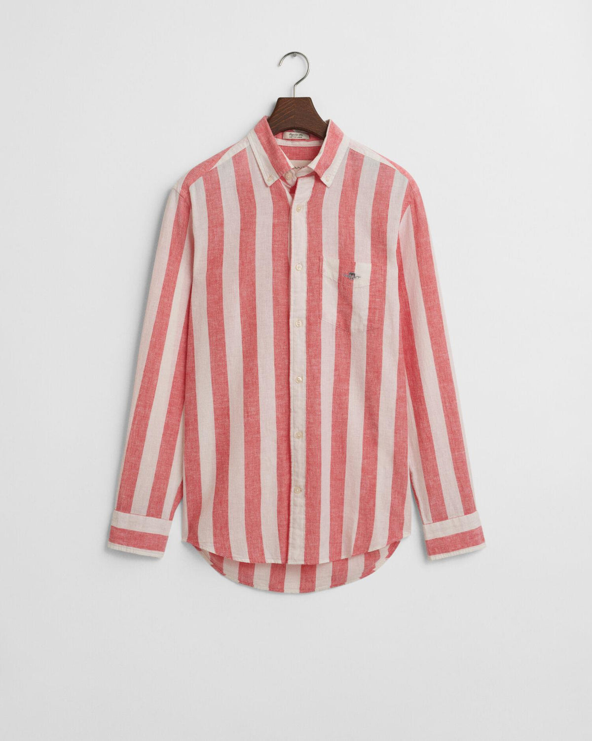 Reg Cotton Linen Shirt Rose Pink