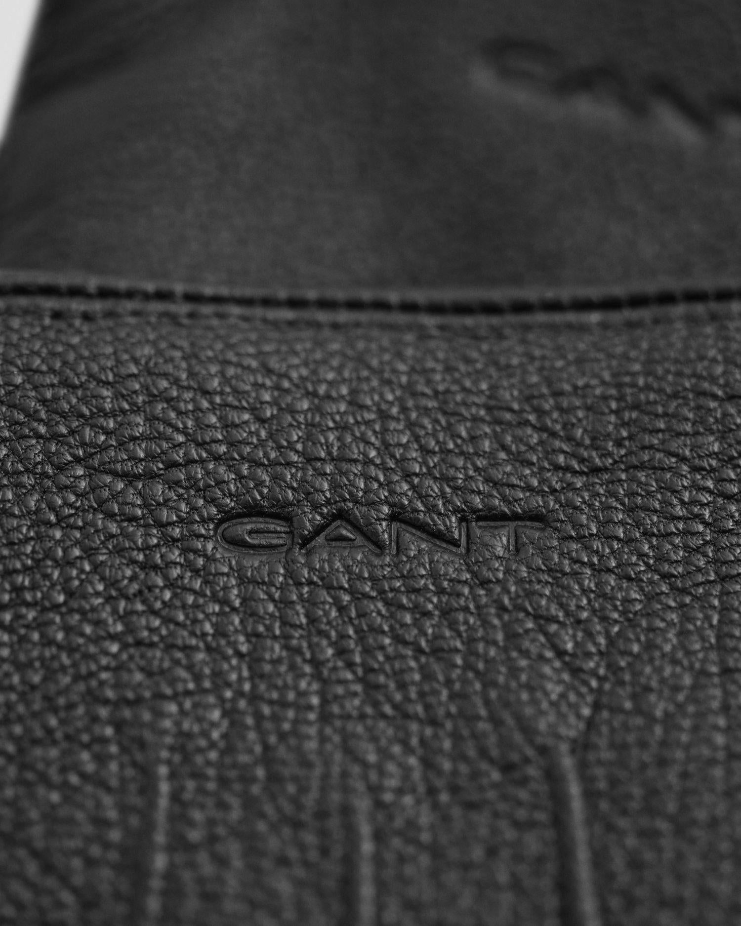 Cashmere Lined Leather Gloves Black