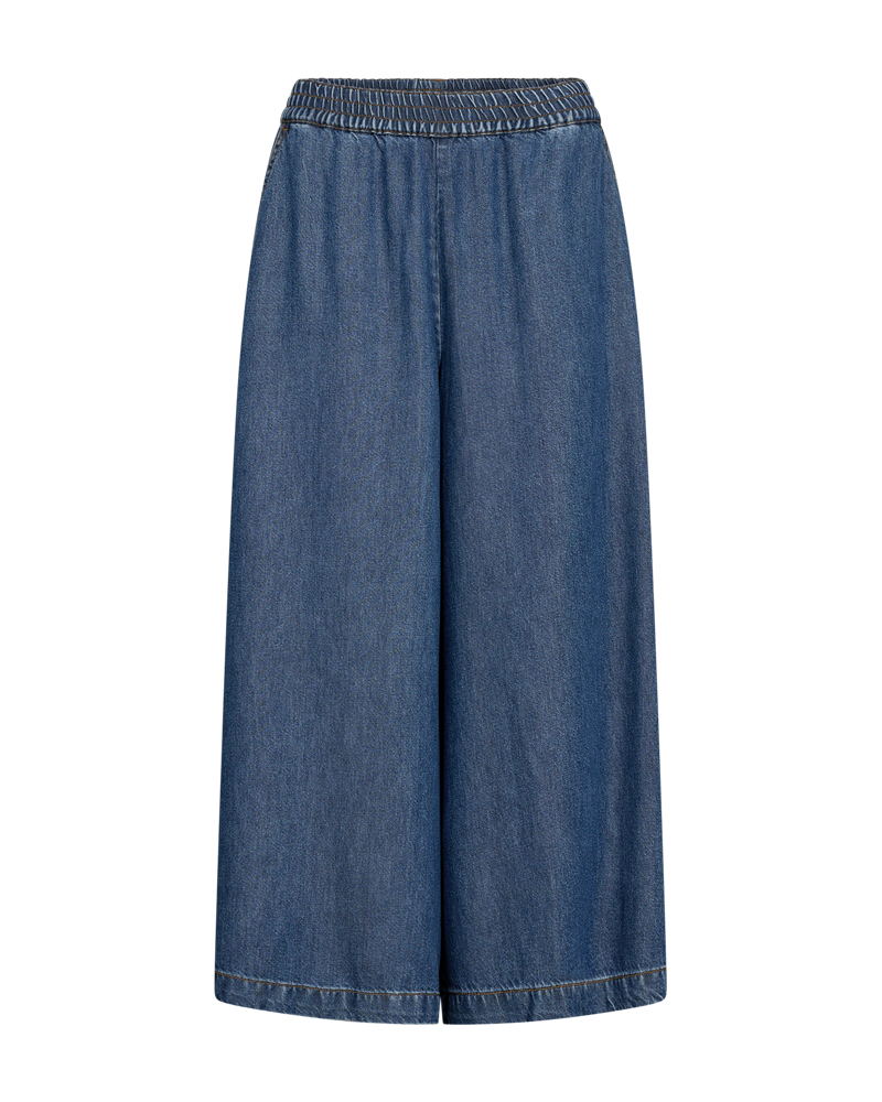 FqMilo Wide Leg Pants Medium Blue Denim