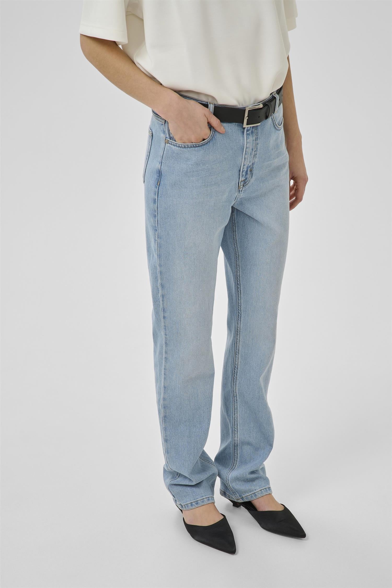 07 The Isa 139 High Straight Jeans Light Blue