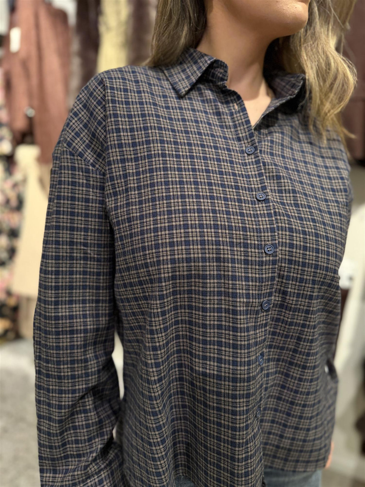 Mwlennie Boxy Check Shirt