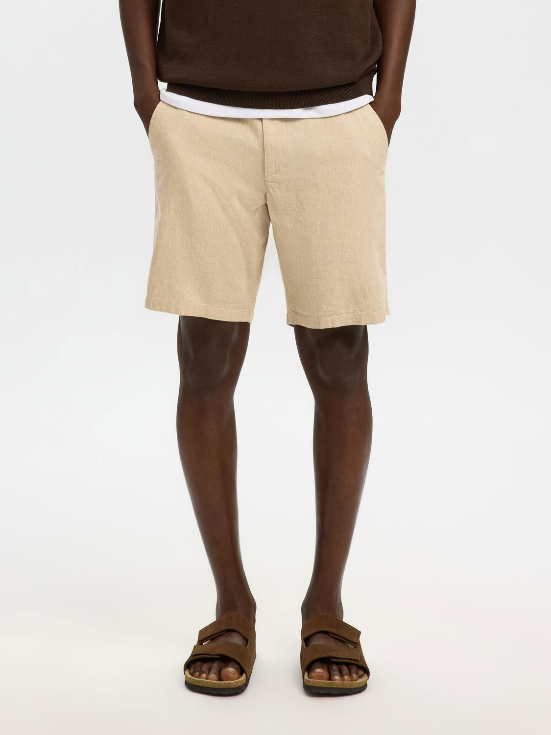 Brody Linen Shorts Incense