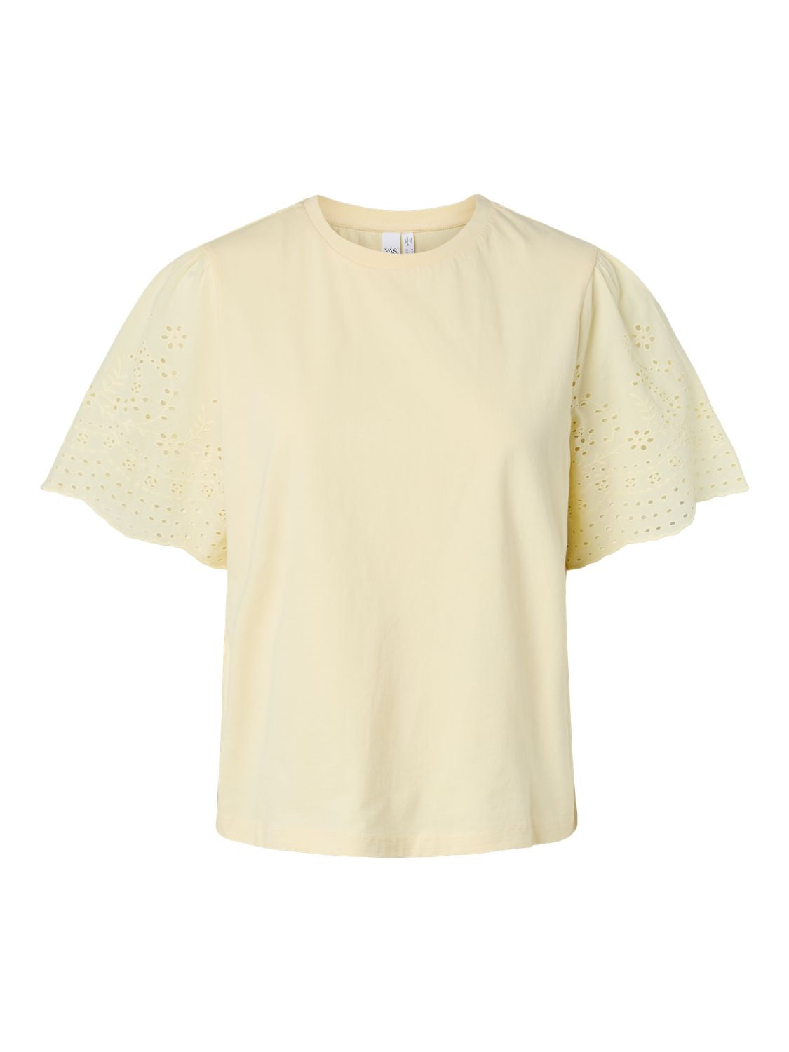 Yaslex Ss Top W. Emb Sleeves S. Noos