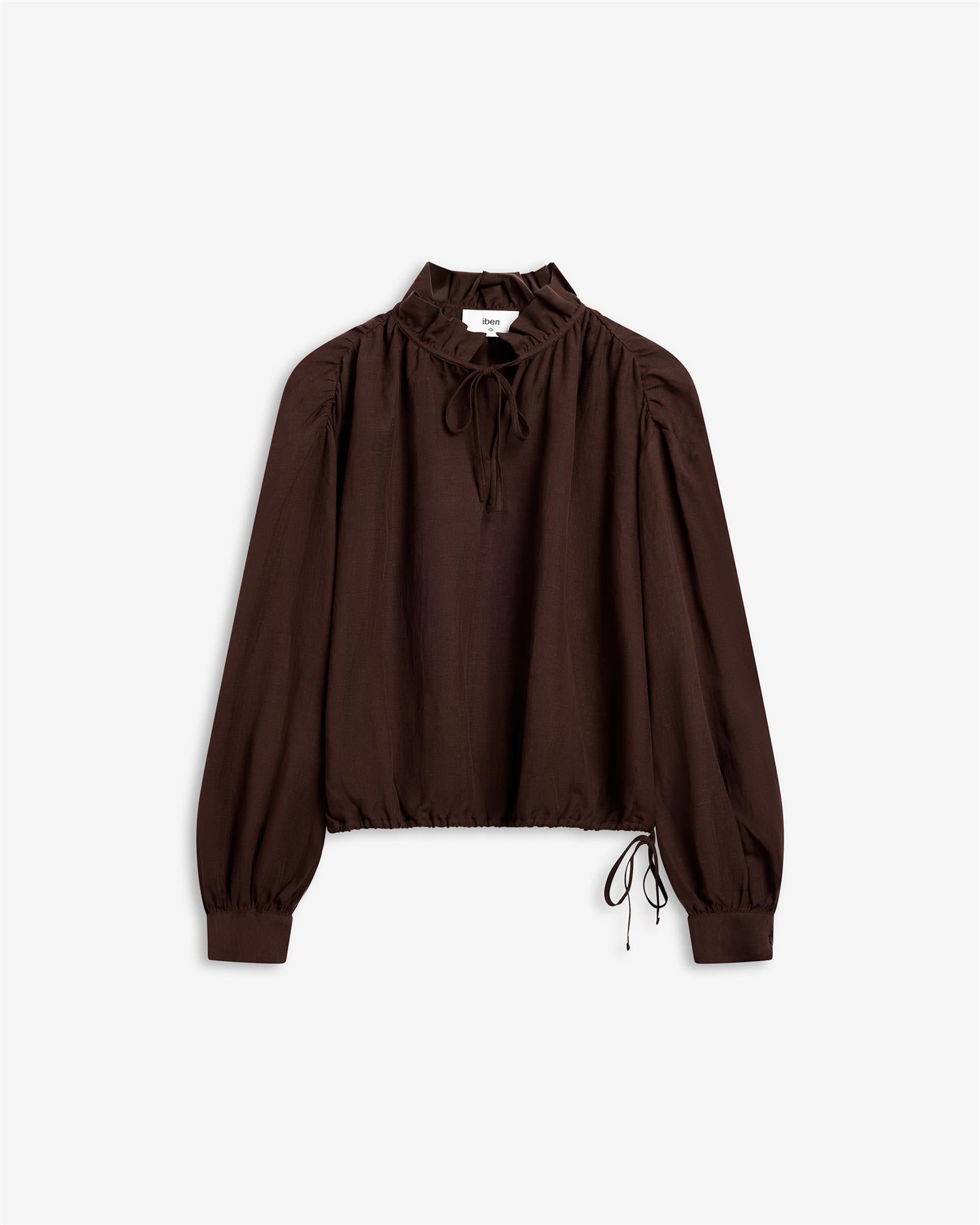 Brooke Blouse - Cocoa Brown