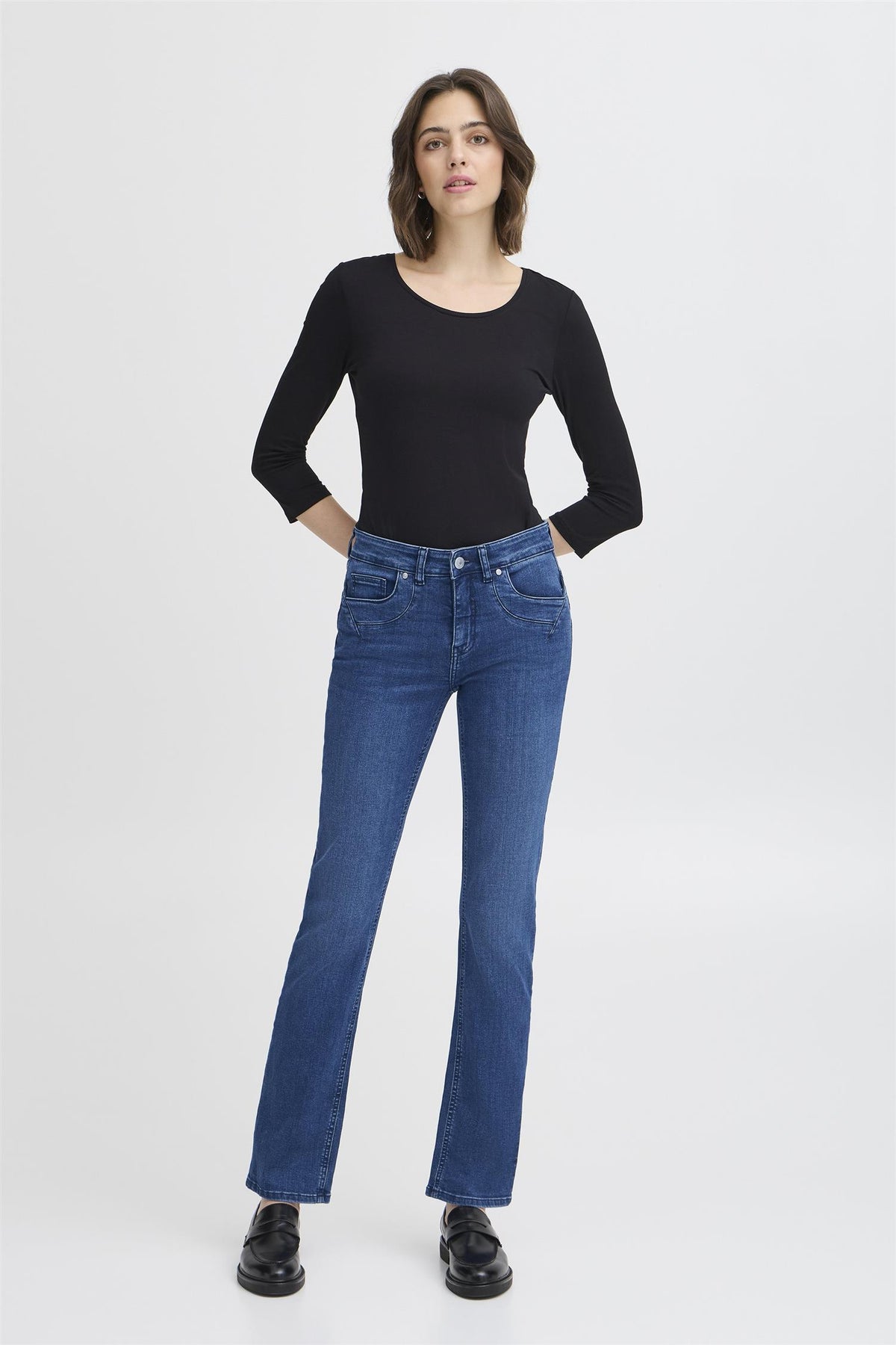 Tessa Jeans Mid Blue Denim