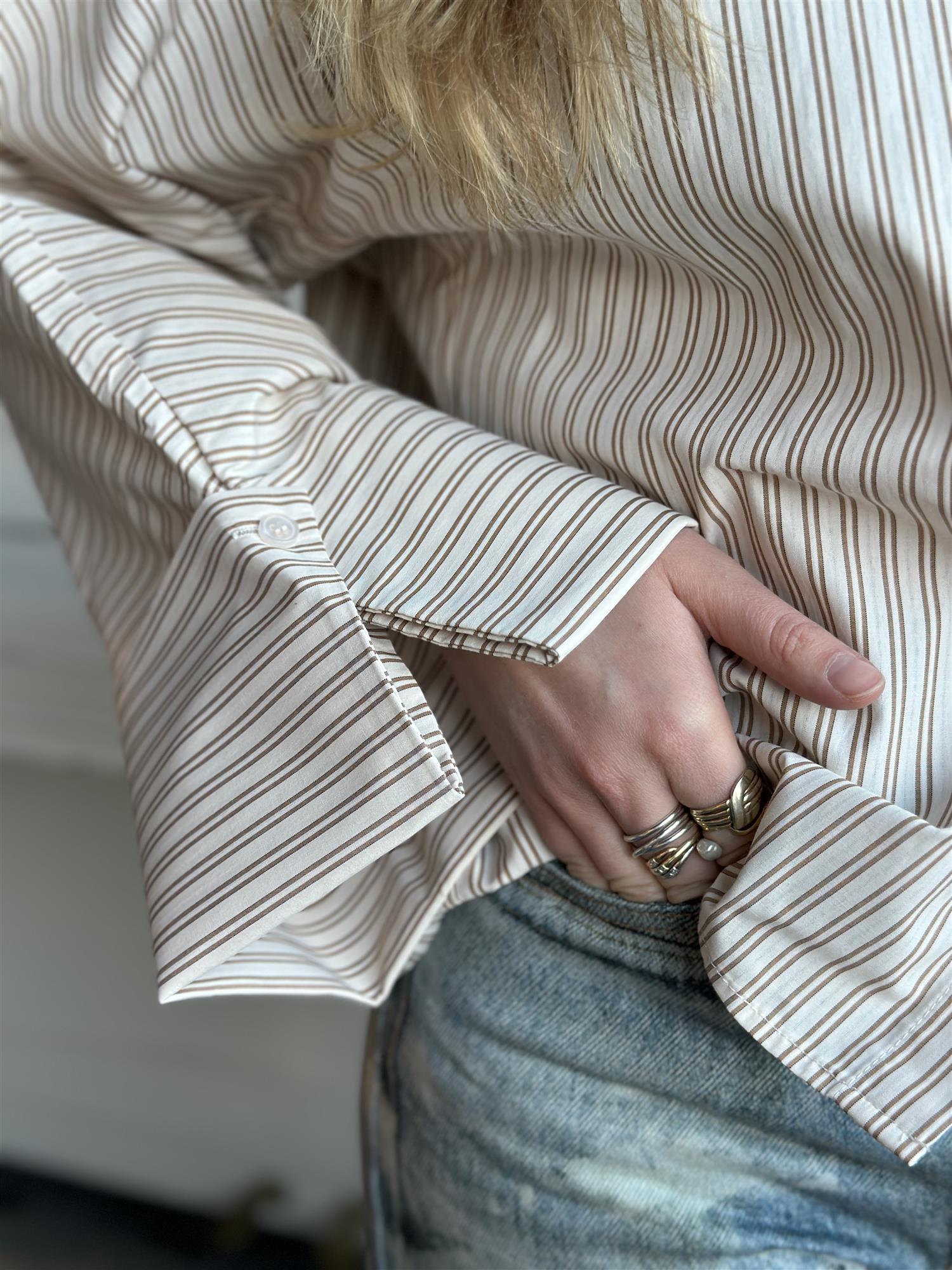 Atari Shirt Oat Stripe