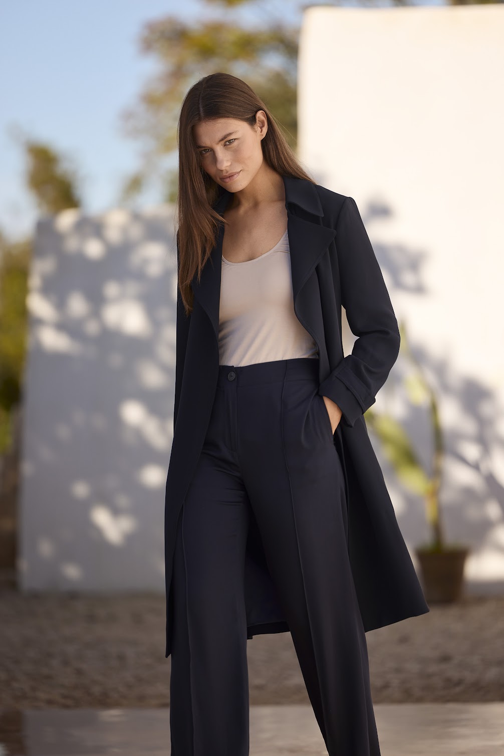 Marcia Coat Navy