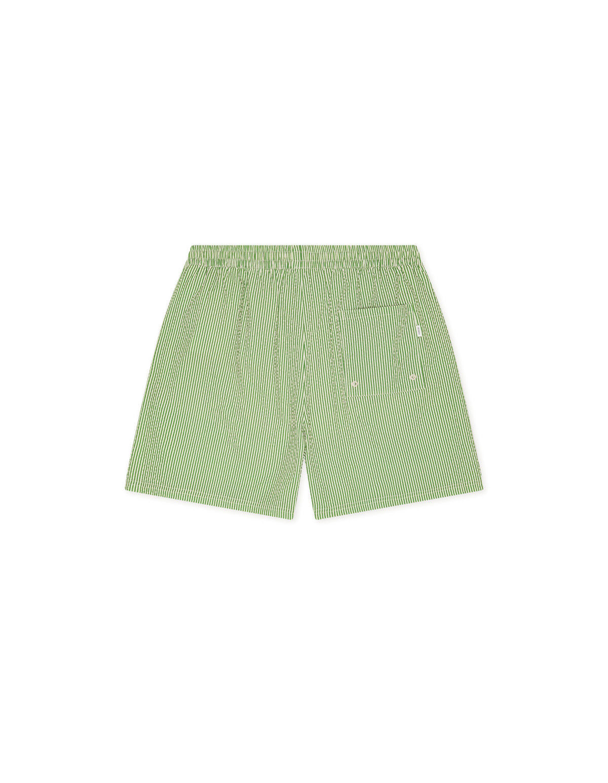 Stripe Seersucker Swim Shorts Artichoke Green