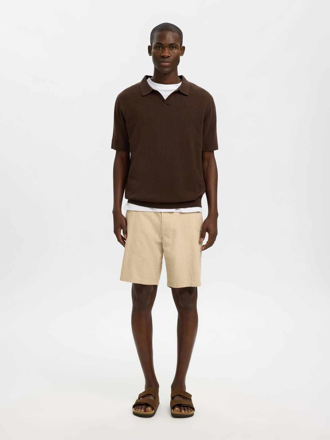 Brody Linen Shorts Incense