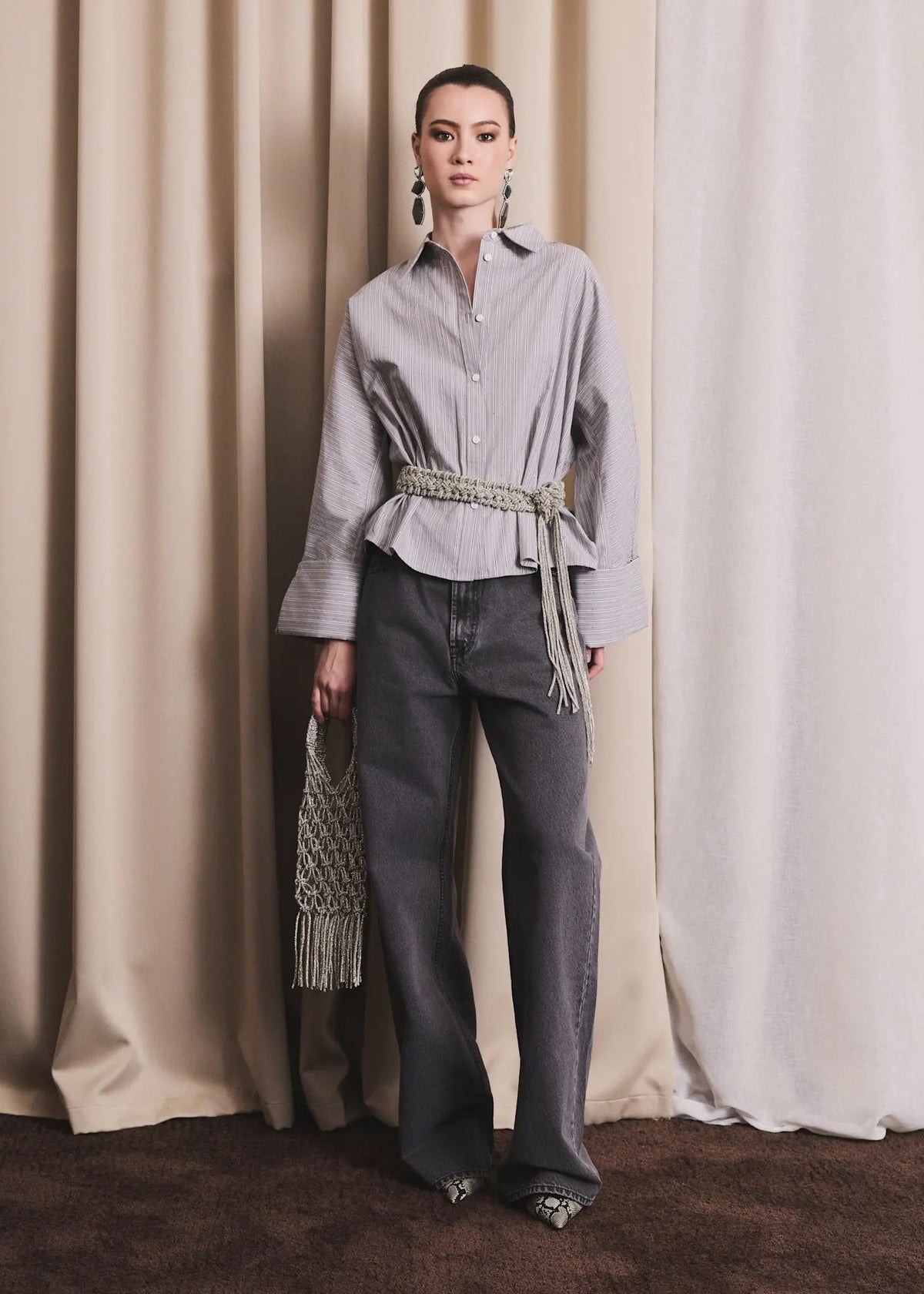Atari Embellish Shirt Grey