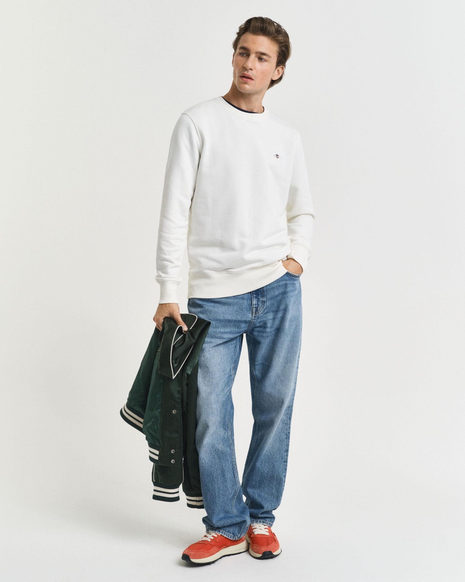 Reg Shield C-Neck Sweat Eggshell