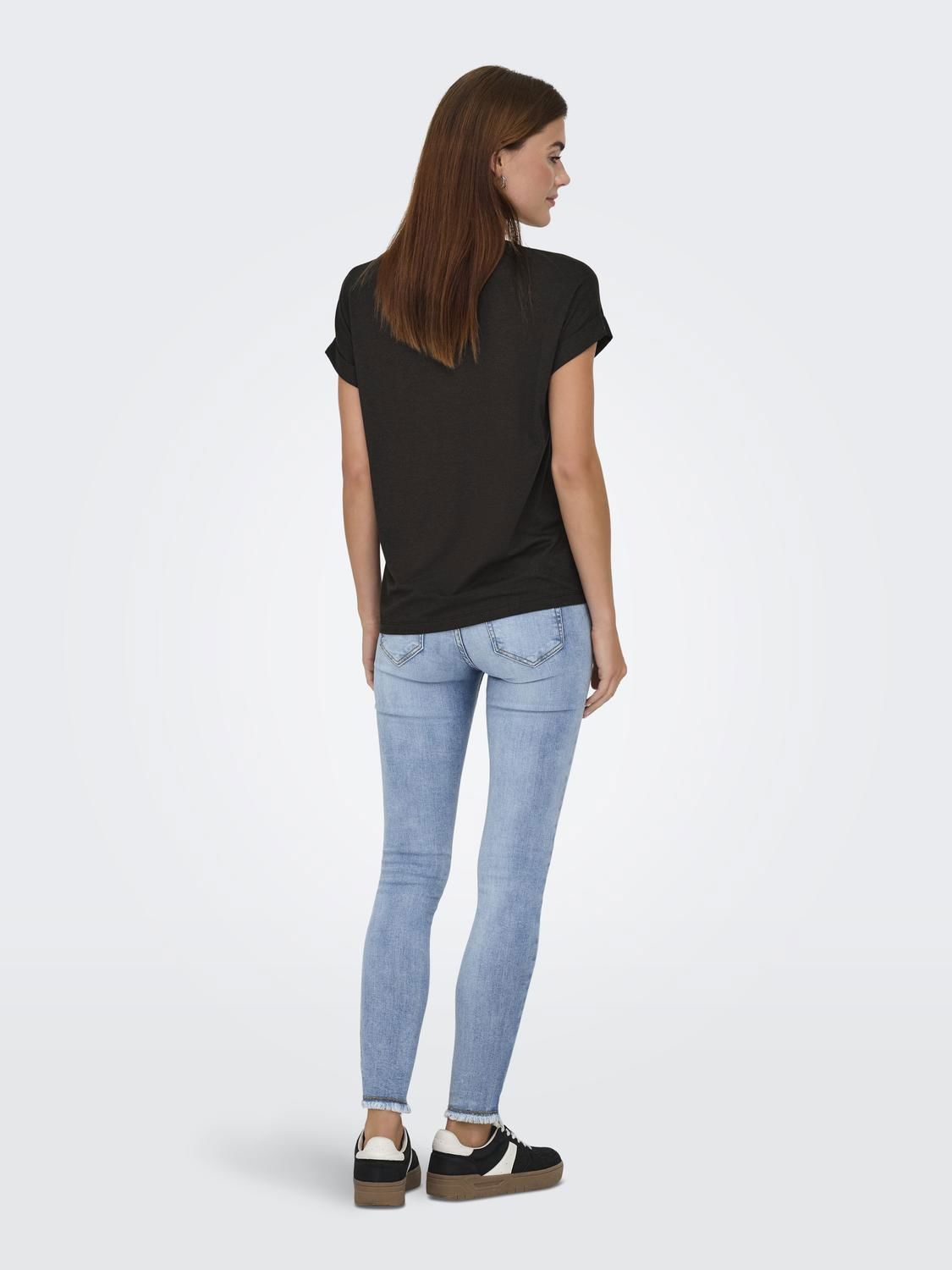 Onlmoster S/s O-Neck Top Java Melange Noos Jrs