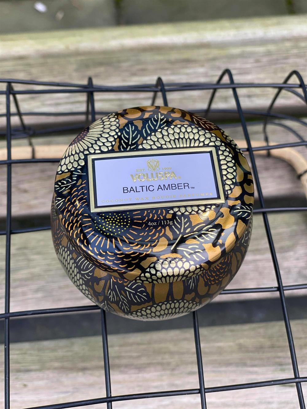 Mini Tin Candle baltic amber 25t