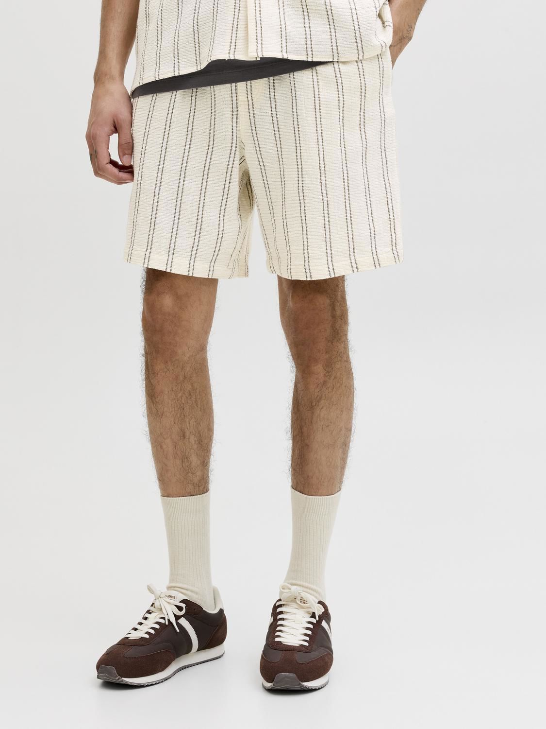 Jpstjaiden Coba Stripe Jog Shorts Reg Ln