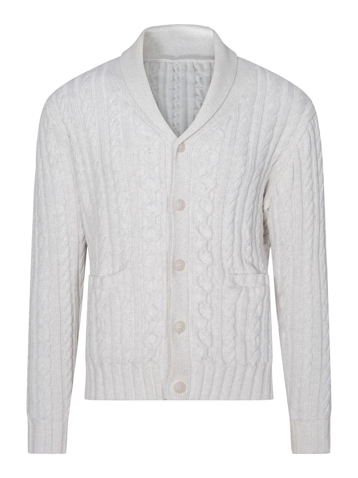 Axel Cardigan White Grey