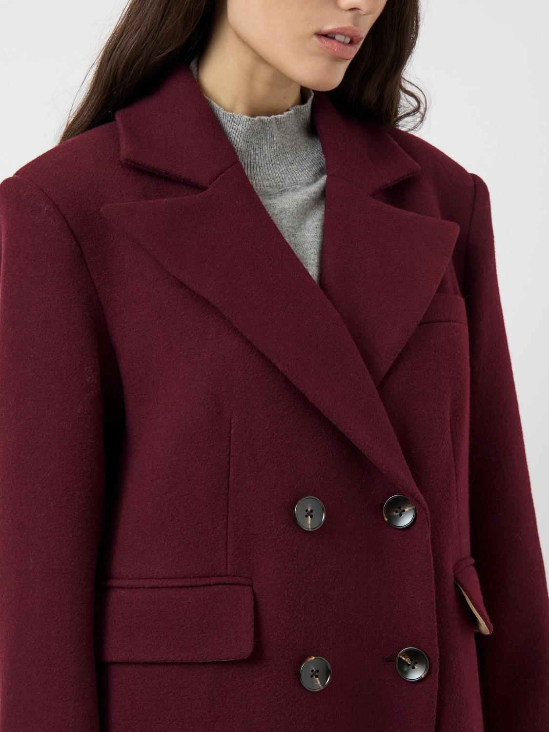 Royla LS Wool Blend Long Coat Port Royale