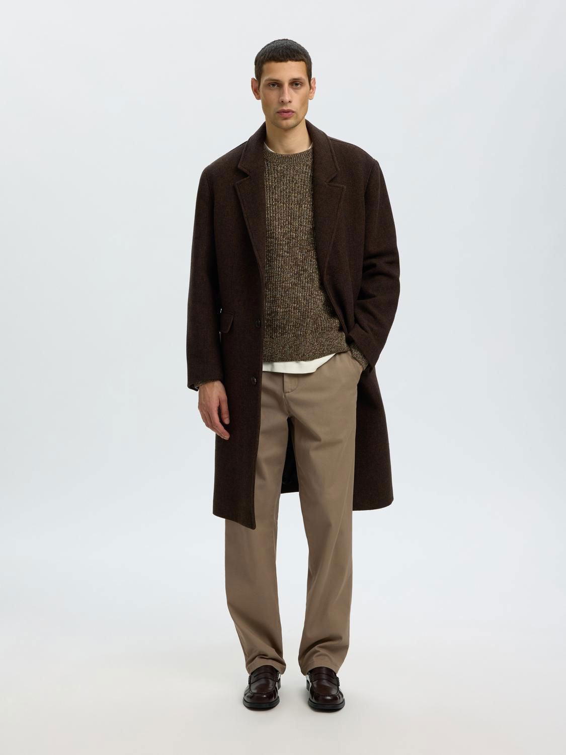Slm196-Straight Miles Twill Pant Chocolate Chip