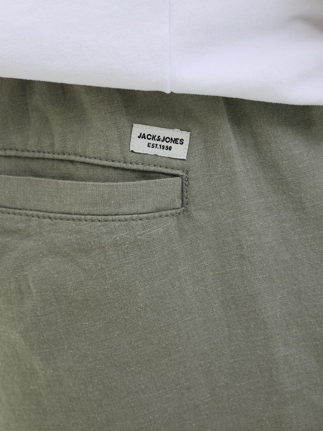 Jaiden Summer Linen Blend Shorts Agave Green