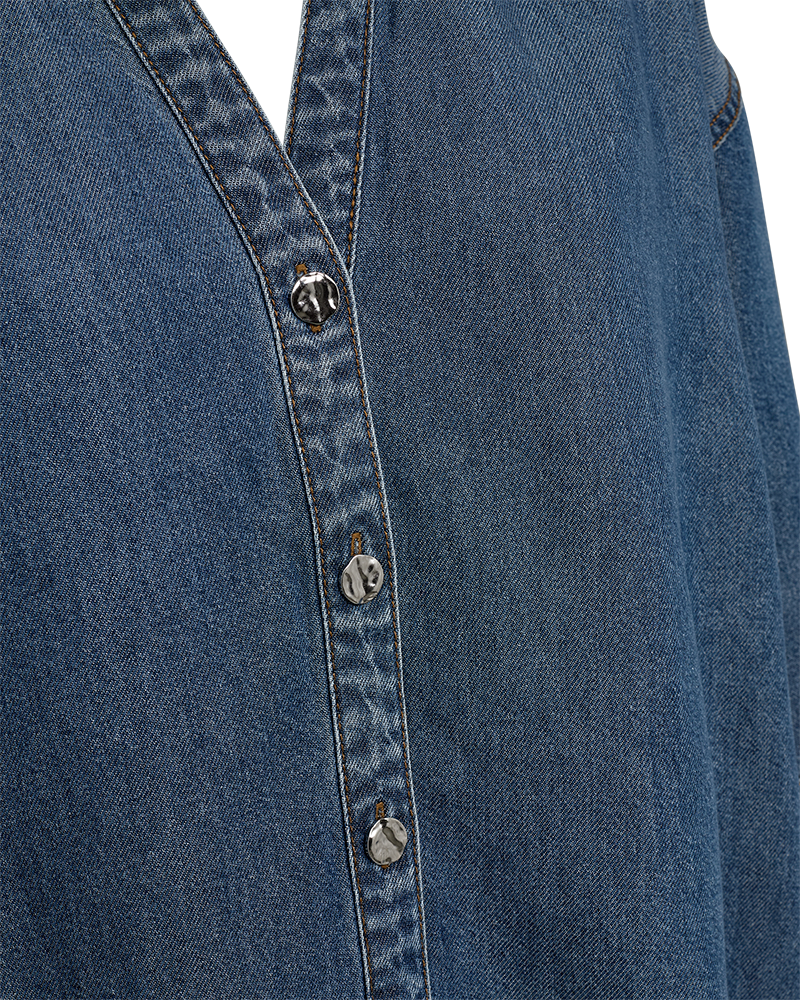 Fqmilo-Shirt Medium Blue Denim