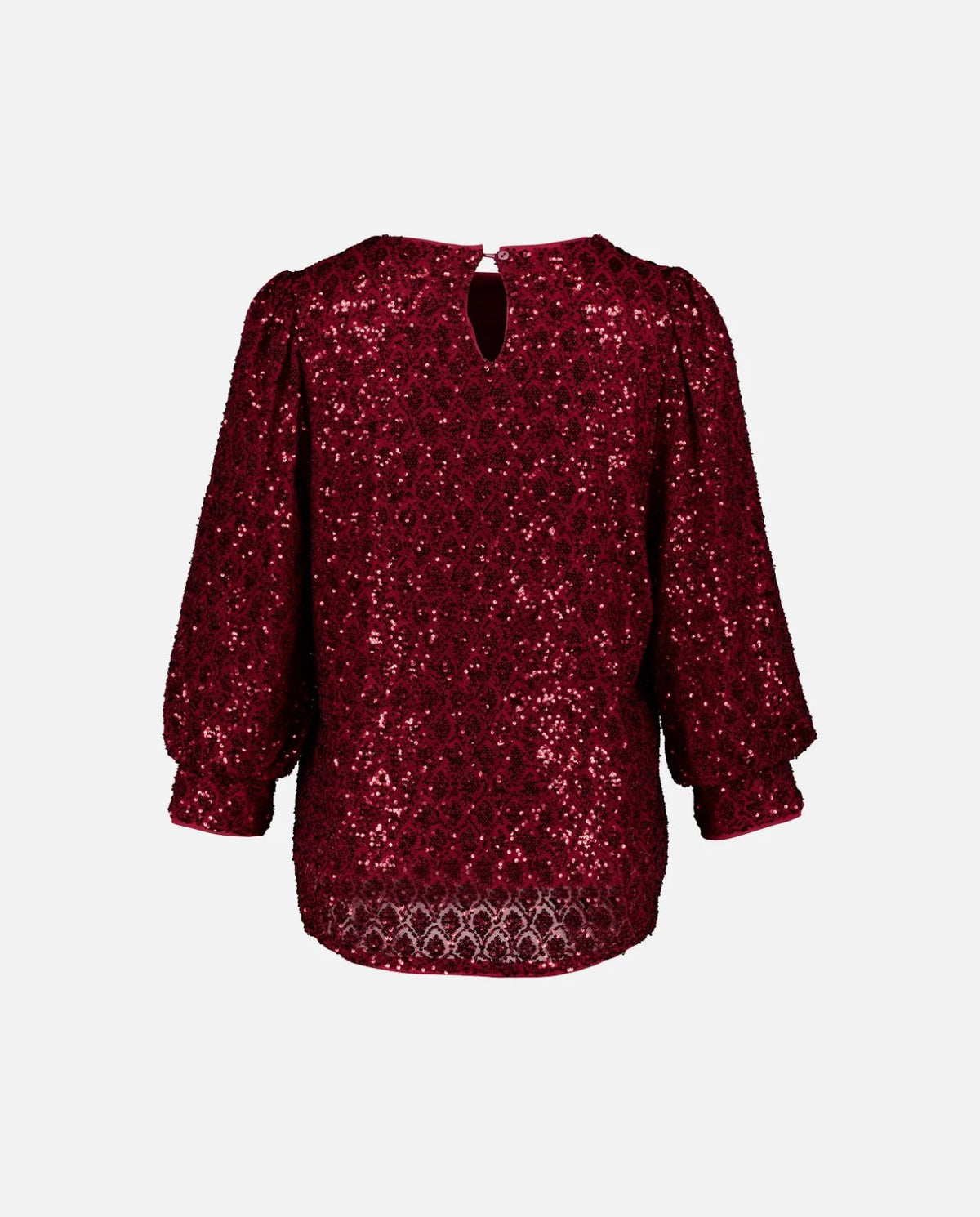 Maly Sequin Top Bordeaux