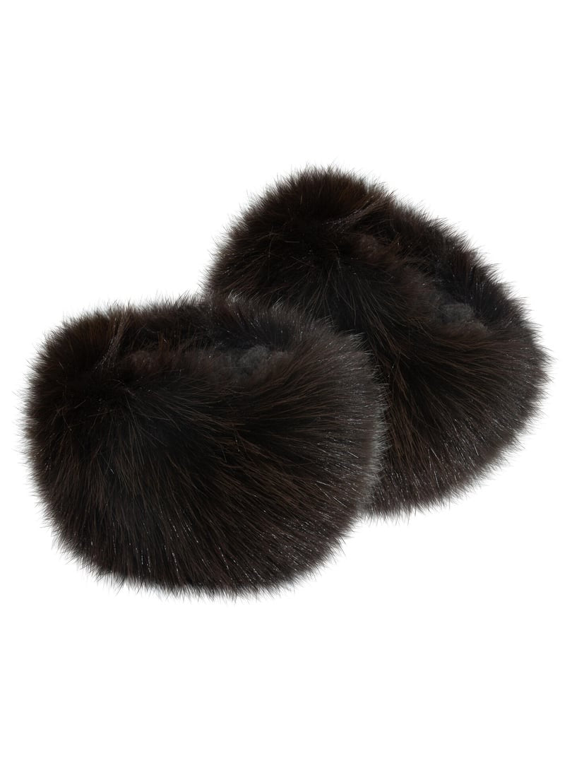 Armwarmer "cuff Fake Fur" Brun