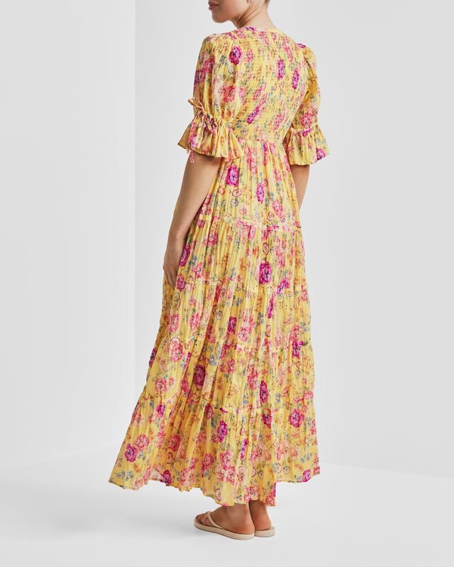 Twisted Maxi Dress Daylight Blossom
