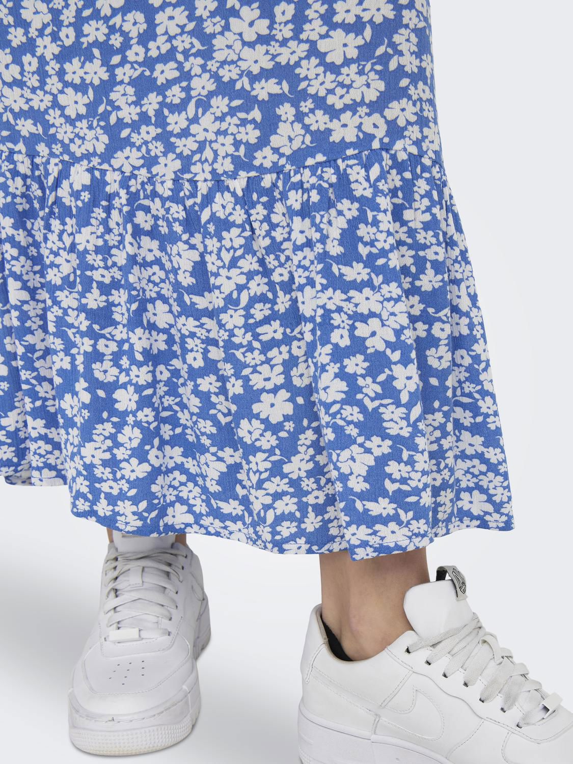 Onlchianti S/S long dress Marina/White Flower