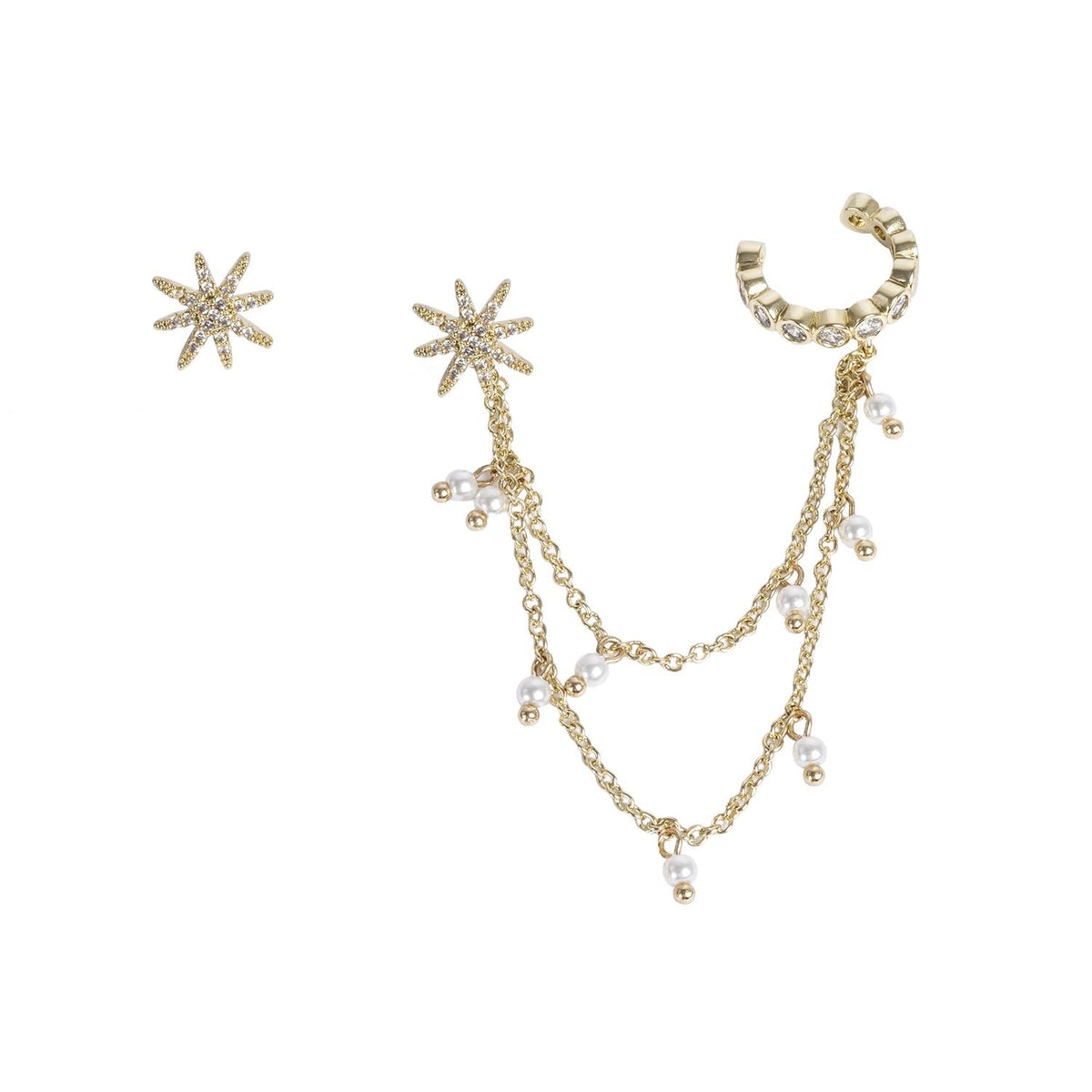 Shooting Star Earrings Tone Damli