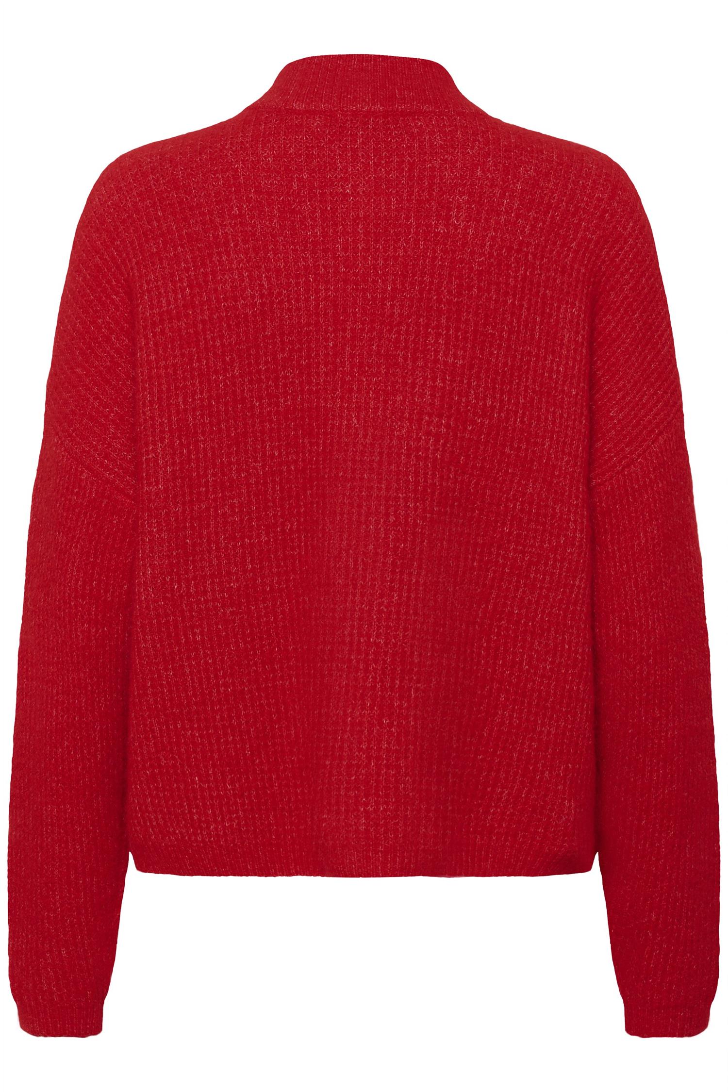 Alpha Short Cardigan Postbox Melange