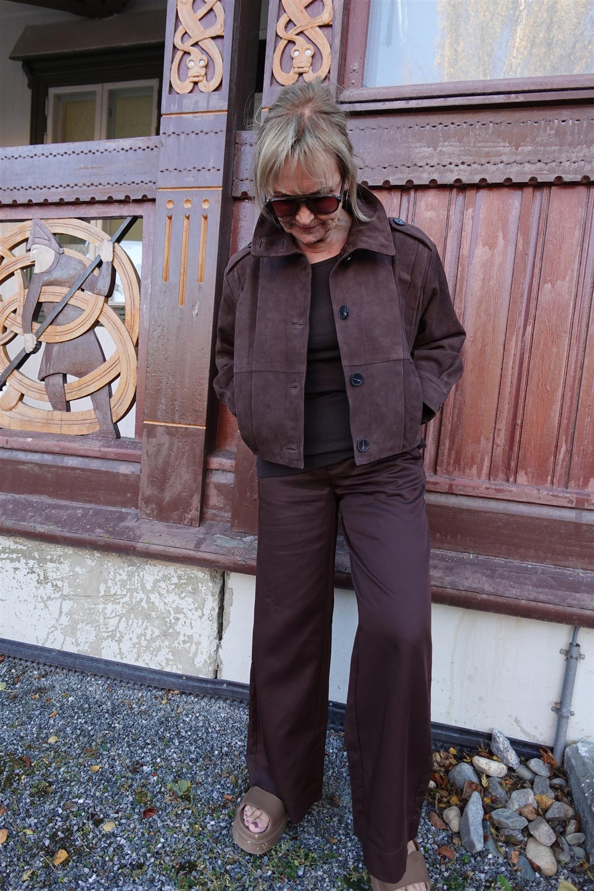 Mwpetra Suede Pleat Jacket