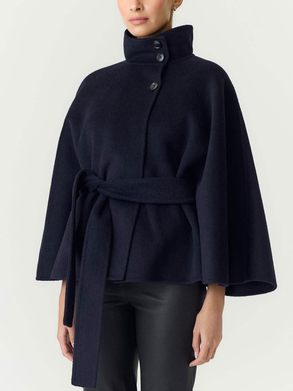 Yasalmio Handmade Wool Blend Jacket Navy Blazer